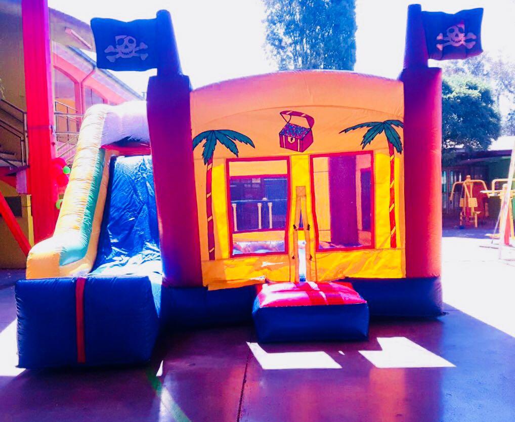 Pirata Castillo tobogan Juego inflable
