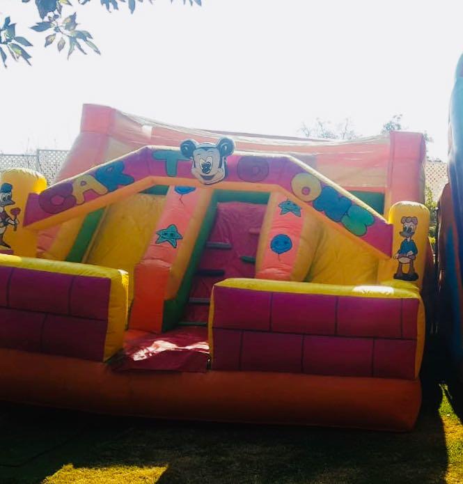 Mickey 2 Tobogan juego inflable