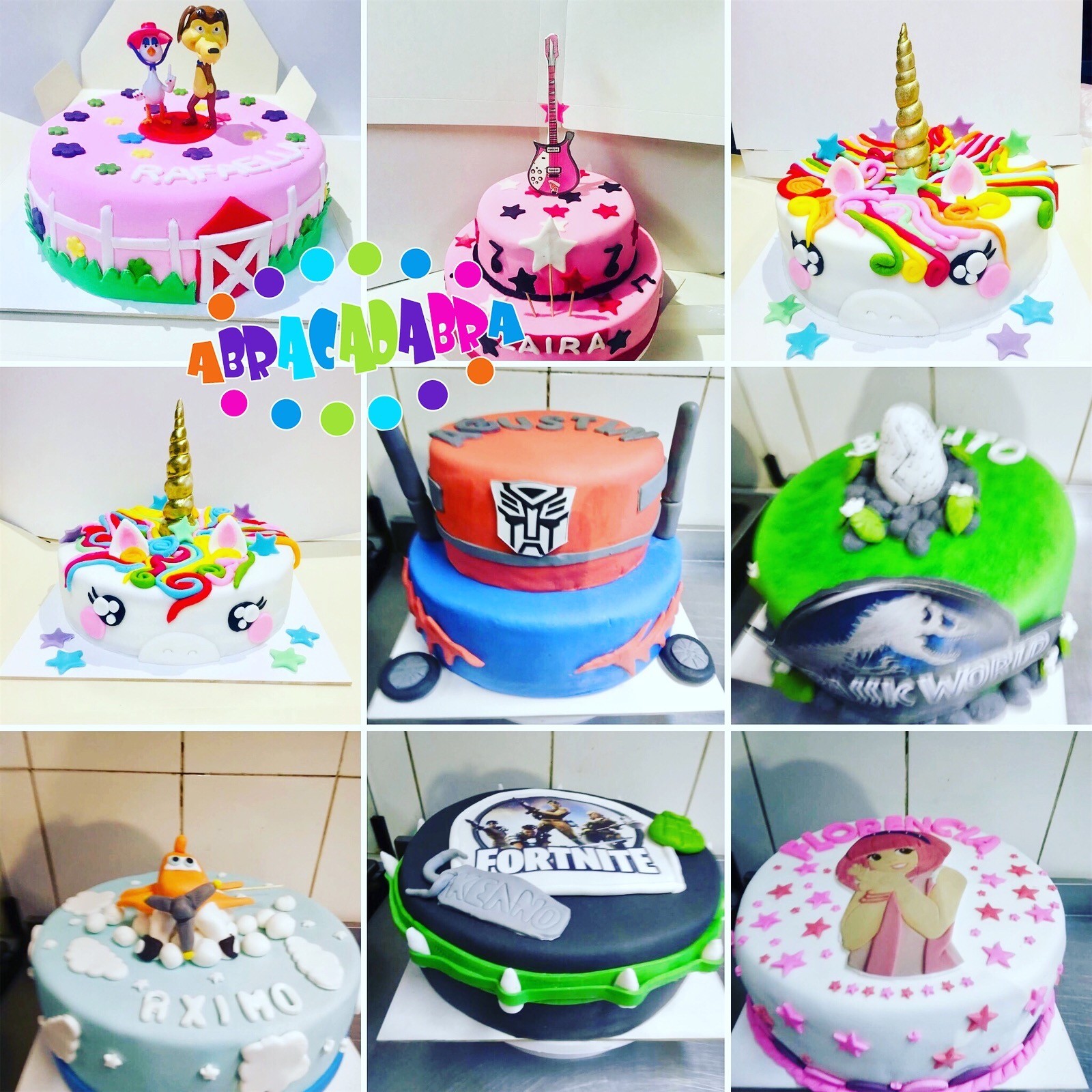 tortas divertidas de fondant