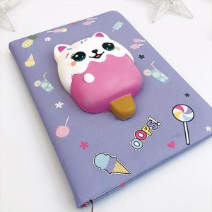 Agenda cuadernillo oops! helado gatito blanco