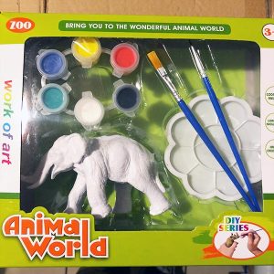 kit para pintar animal world Elefante