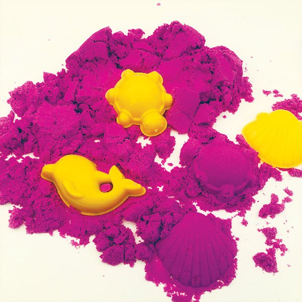 Arena Mágica Kinetic 500grs violeta + Moldes