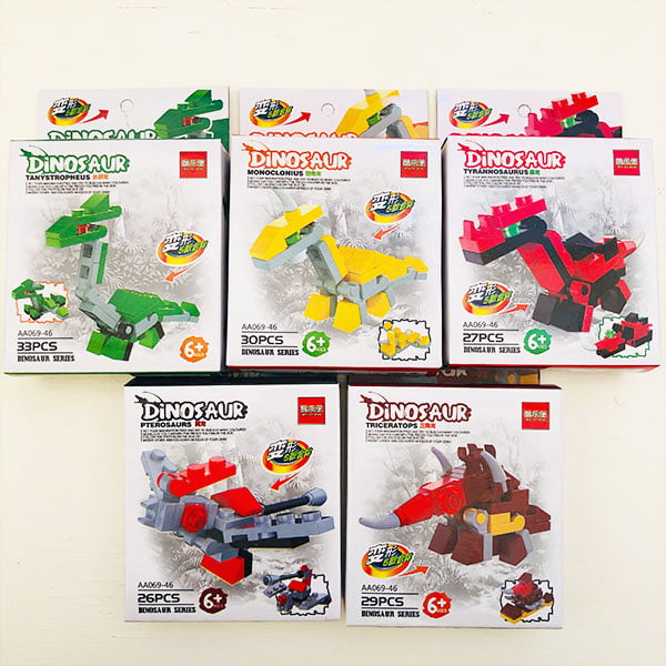 Colección dinosaurios tipo lego