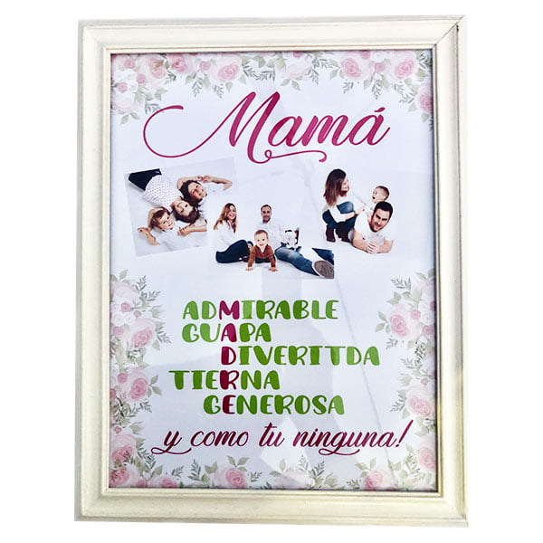 Cuadro personalizado Día de la Madre 32x23 cms