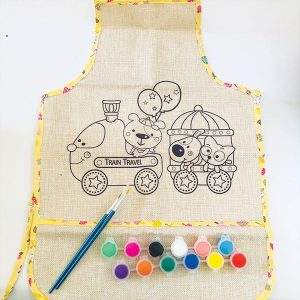 Delantal para pintar tren de paseo