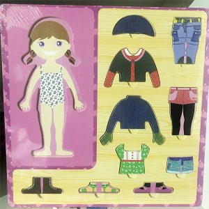 encaje niña cambia ropa