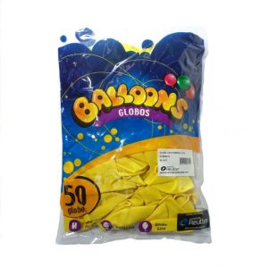globos amarillos n9 x 50u