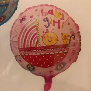 globo metalizado baby shower 53x47 baby girl