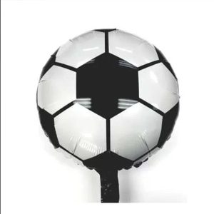 globo metálico pelota de futbol 45x45 cms