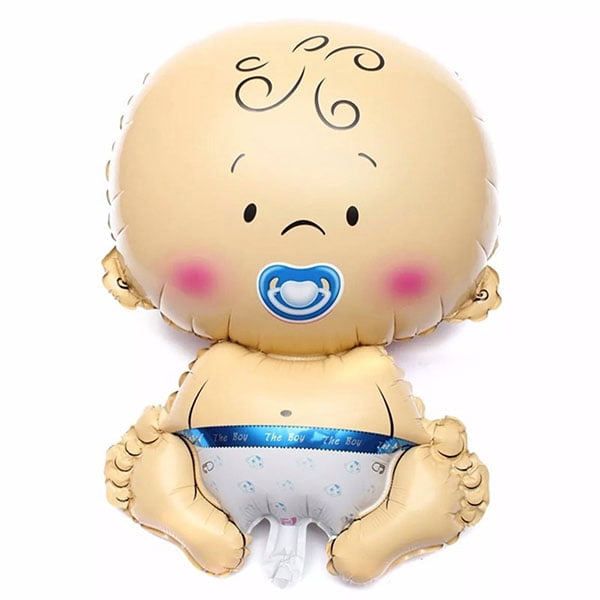 globo metálico niño baby shower 27x40 cms