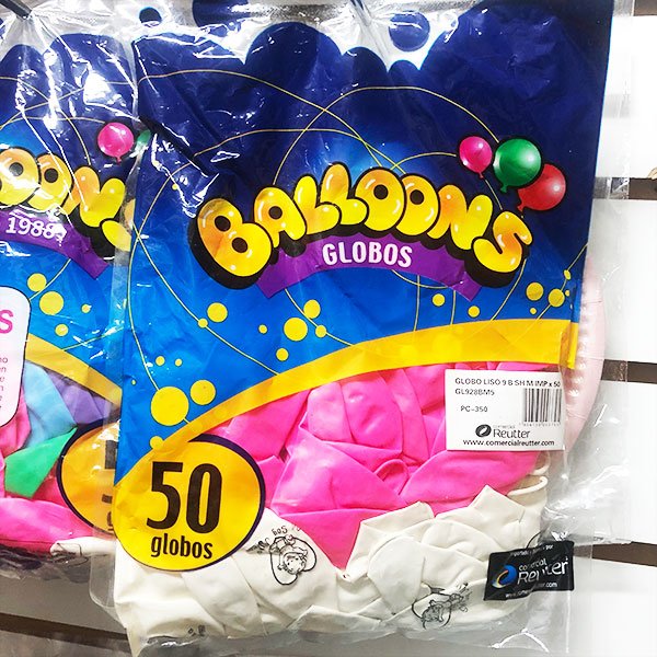 globos baby shower rosado blanco estampados 50u