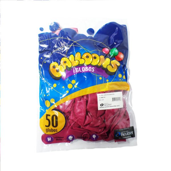 globos fucsia n9 x 50u