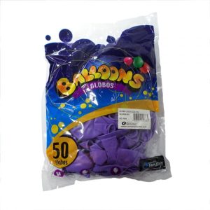 globos morado n9 x 50u