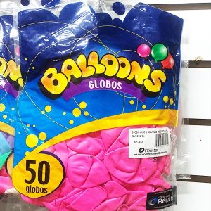 globos bautizo rosado estampados n9 x 50u