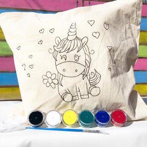 kit para pintar Cojín Unicornio