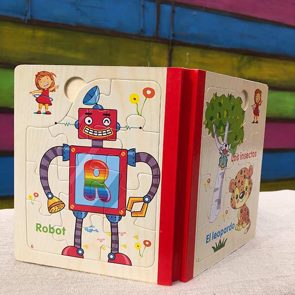 Libro 6 rompecabezas de madera 2