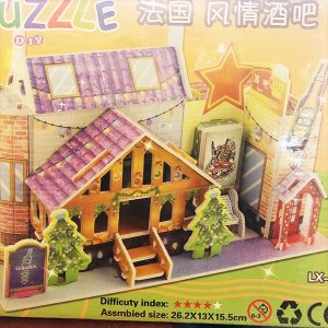 Puzzle 3D minimarket en navidad