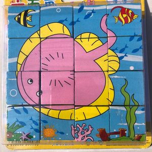 puzzle 3D madera animales marinos 6 en 1