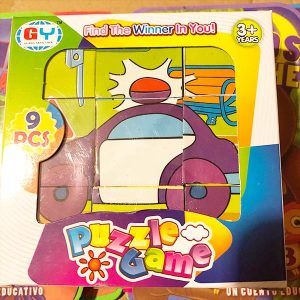 puzzle de cubos medios de transporte